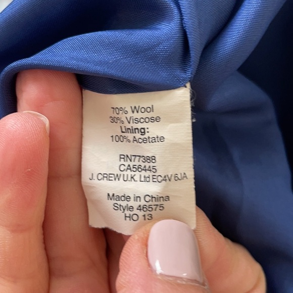 J Crew No 2 Royal Blue Wool Blend Pencil Skirt - Picture 6 of 8
